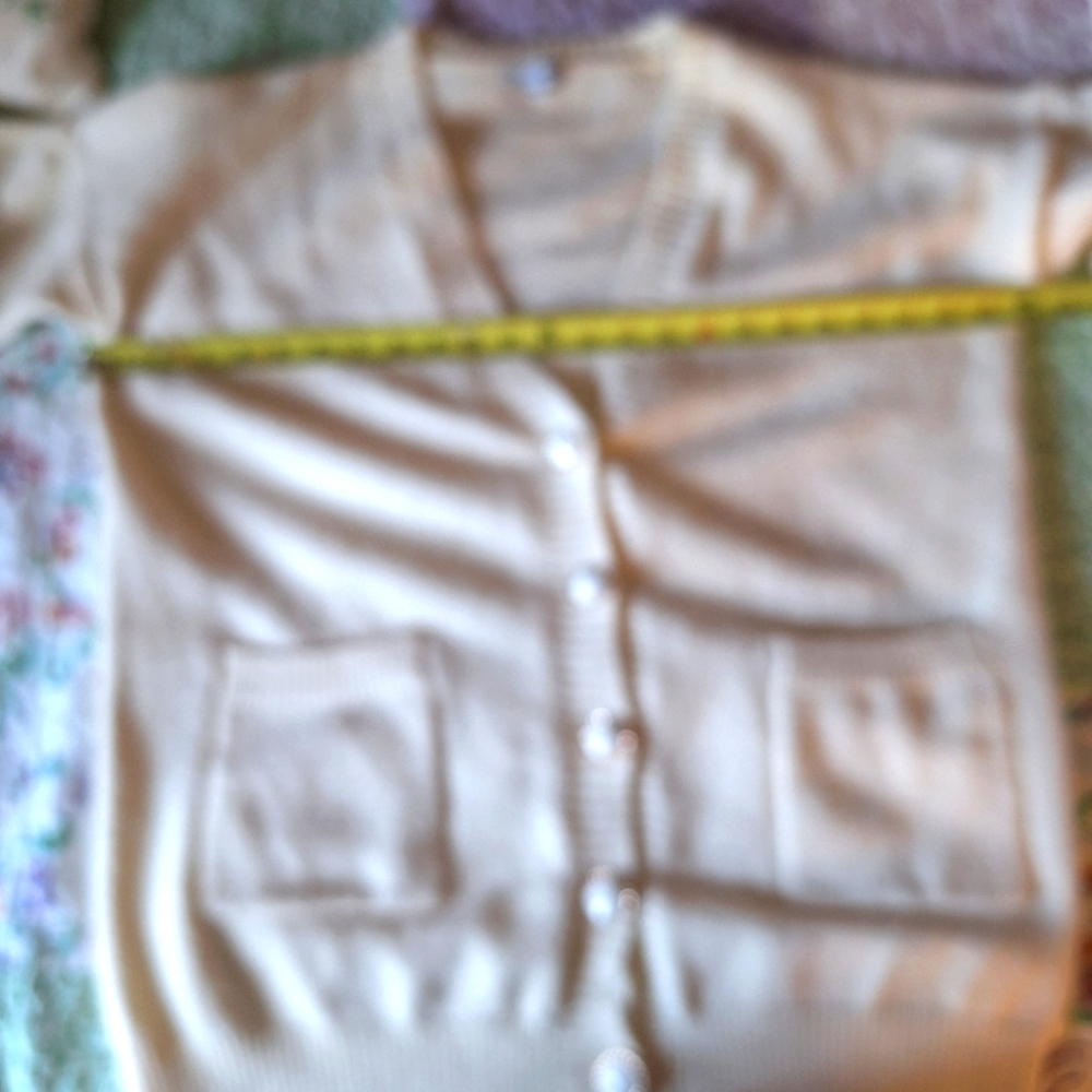 Fashion Nova Cream Knitted Cardigan Sweater - Picture 9 of 16